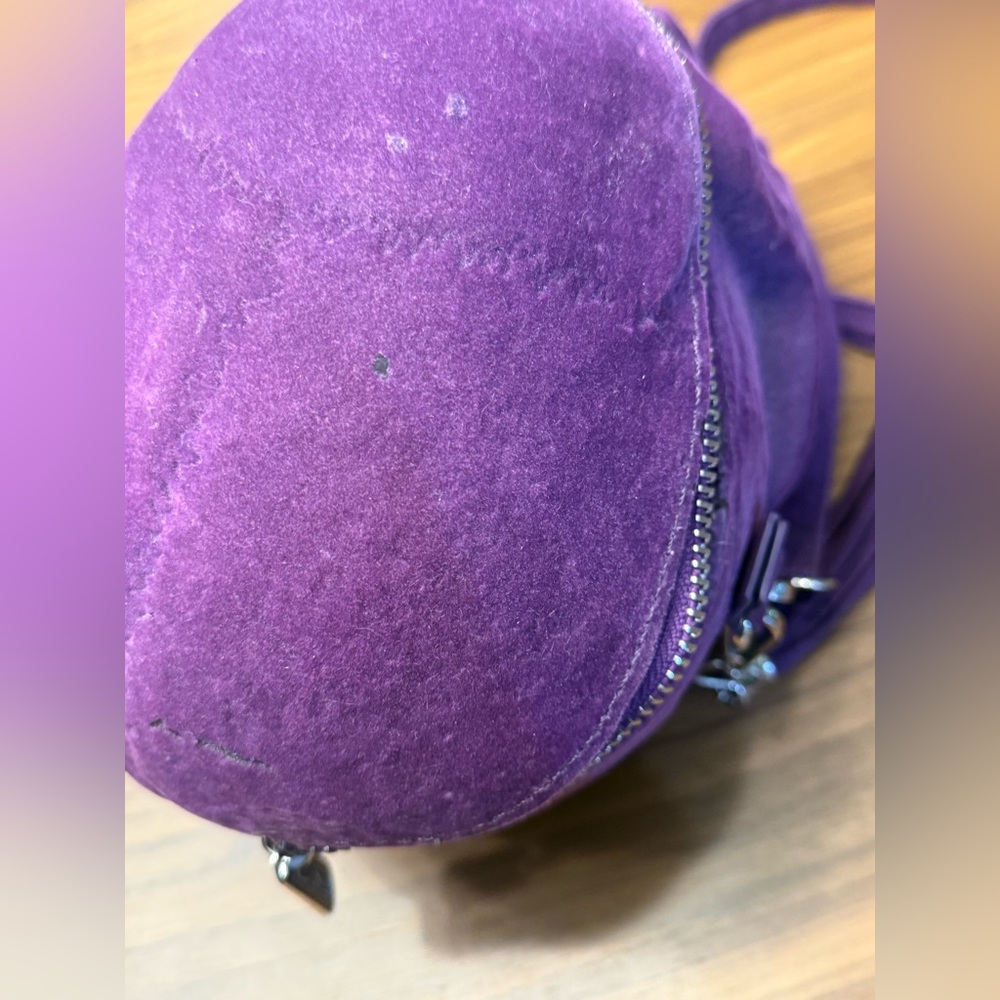 Purple Skull Crossbody Bag with Tassel - Picture 4 of 5